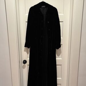 Black Velvet Opera Coat—Saks Fifth Avenue Black Label